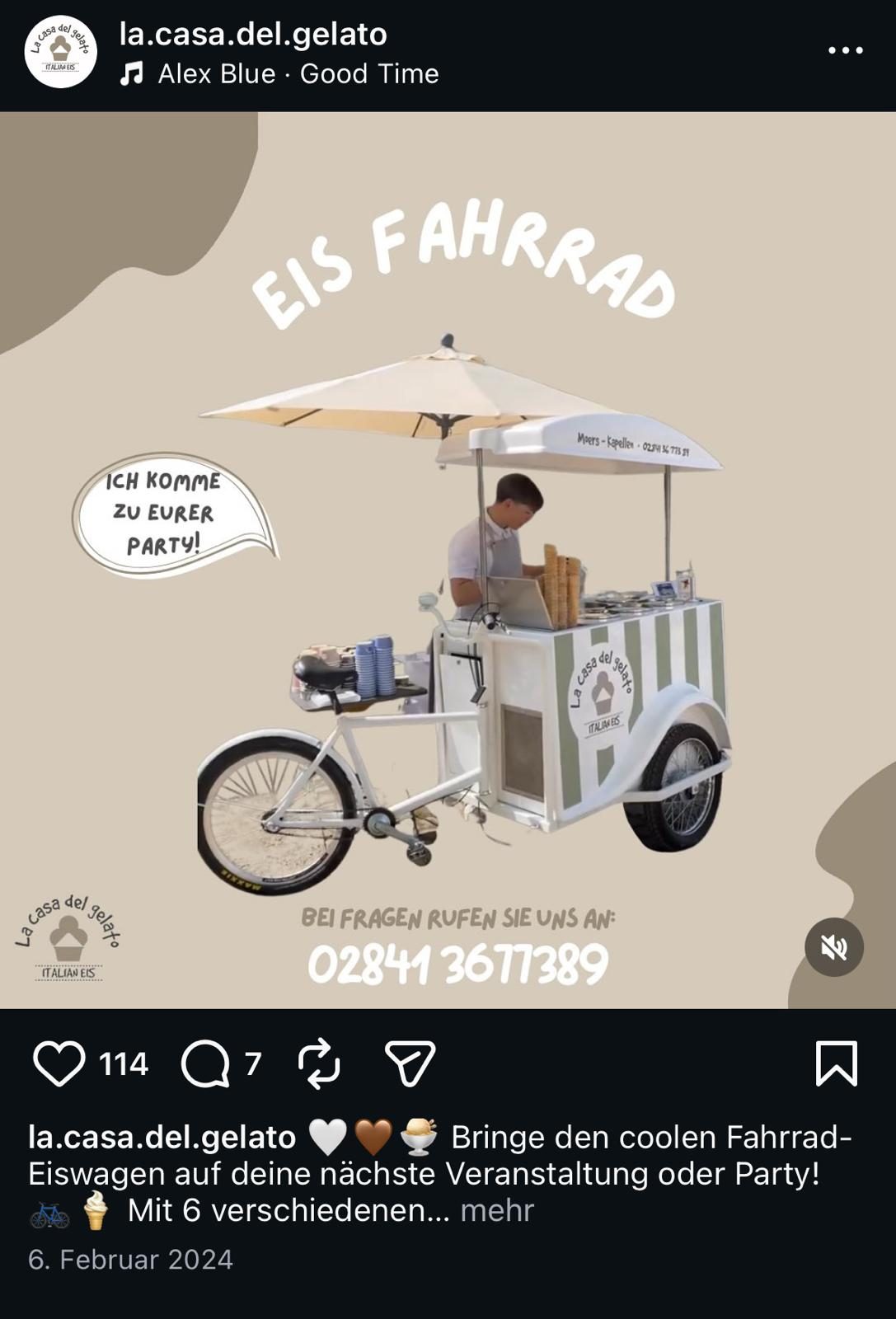La Casa del Gelato – Eis-Fahrrad